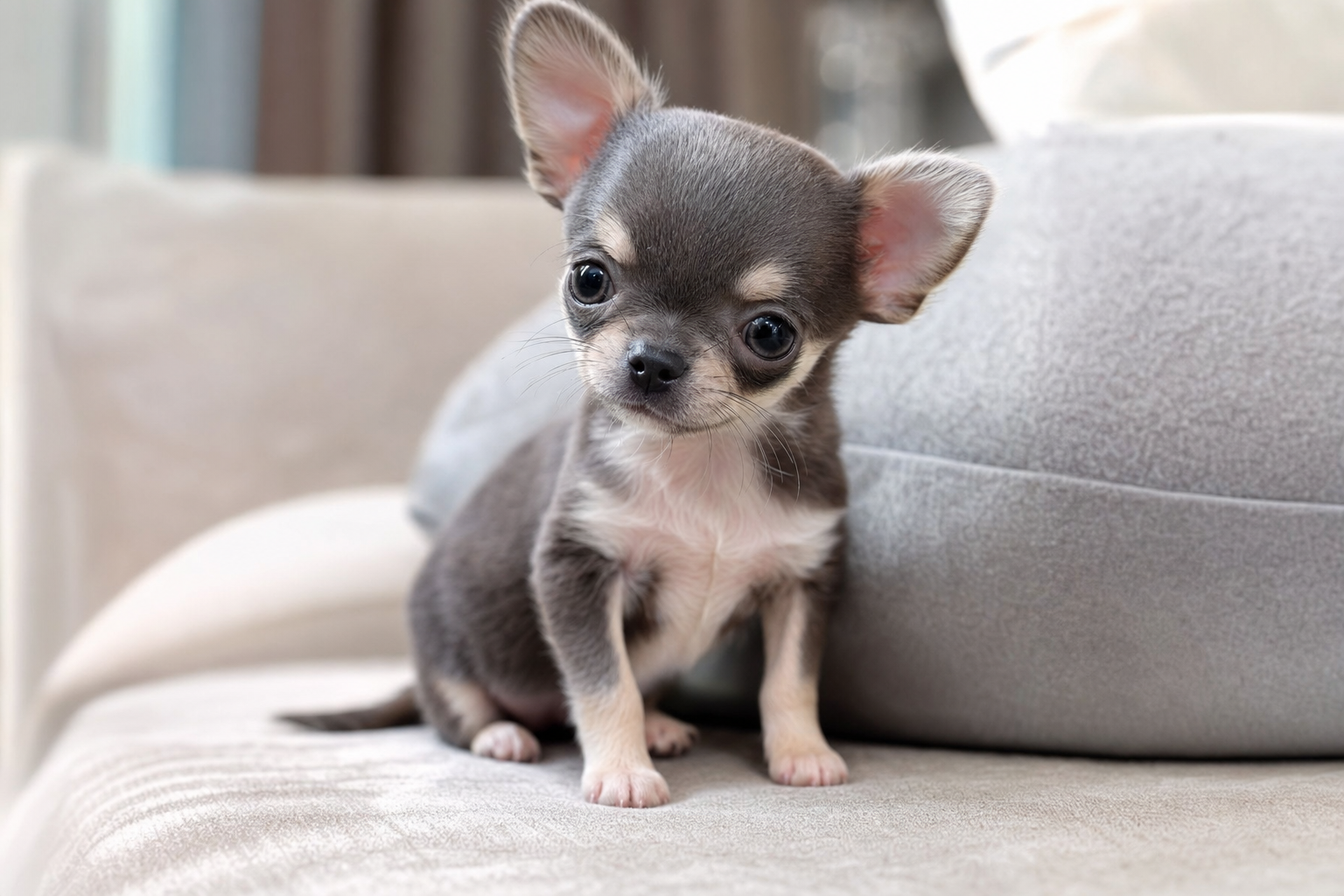 A fluffy orange Pomeranian puppy representing healthy teacup breeds like the Chihuahuas discussed in this health guide.