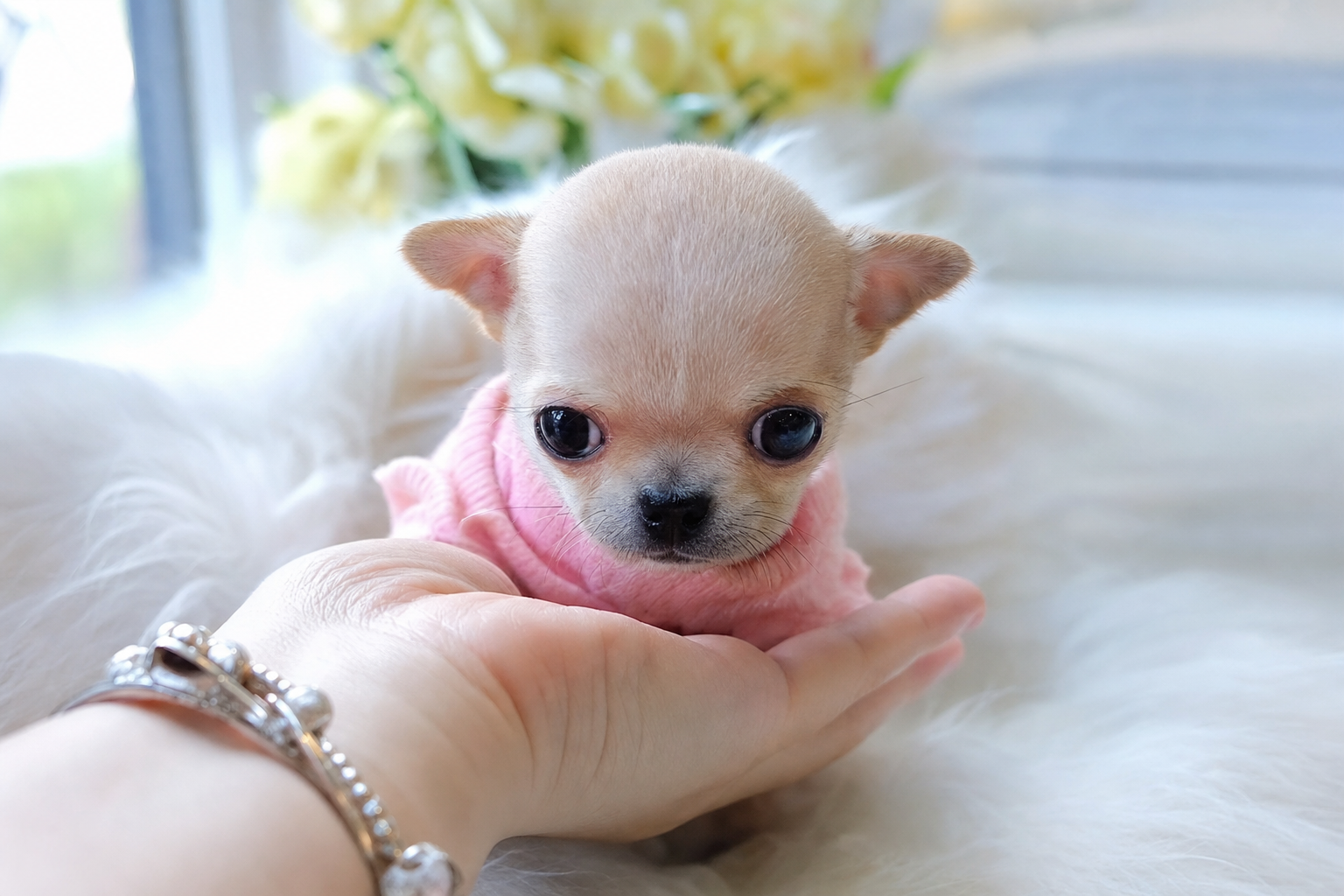 Generated editorial image of a Chihuahua puppy; not a photograph of a puppy offered for sale.